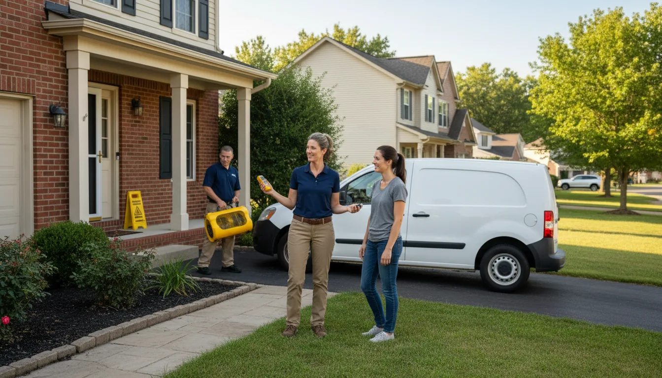 Residential water damage restoration in Decatur, MS